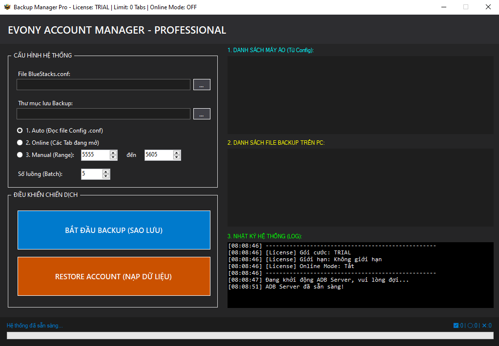 EmuData Pro Interface